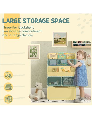 HOMCOM Children's Storage Bookshelf...