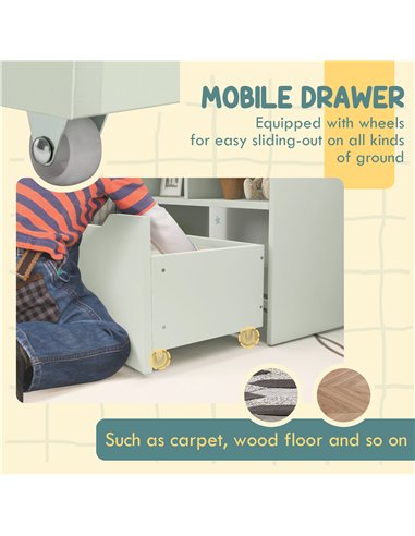 HOMCOM Children's Storage Bookshelf...