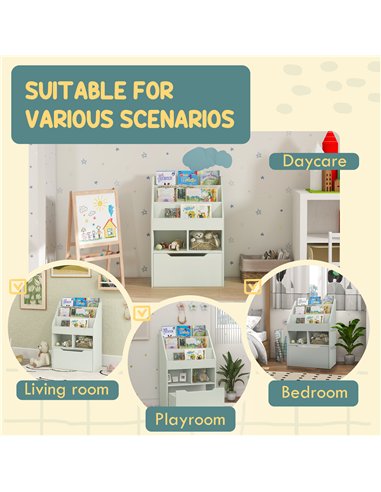 HOMCOM Children's Storage Bookshelf...