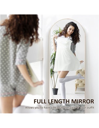 HOMCOM Arched Full Length Mirror...