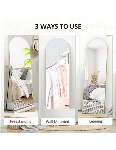 HOMCOM Arched Full Length Mirror...