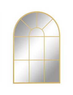 HOMCOM Retro Arched Window Mirror, 91 x 60 cm, Gold Tone,...