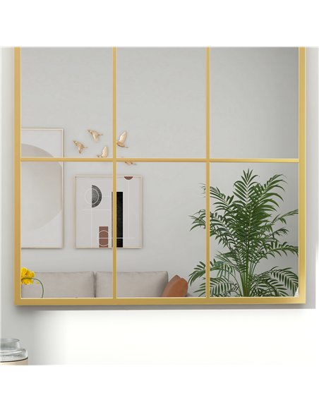 HOMCOM Retro Arched Window Mirror, 91 x 60 cm, Gold Tone, 830-631V01GD - pic 132949 | FastDaddyshop
