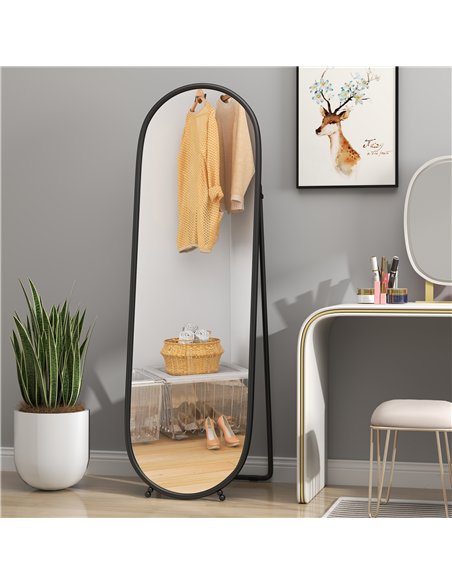 HOMCOM Elegance Two-Way Full Length Mirror 831-777V80BK - Black - pic 132975 | FastDaddyshop