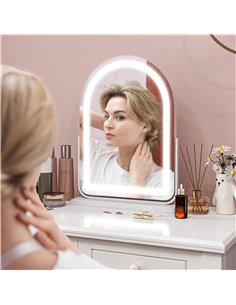 HOMCOM 360° LED Vanity Mirror with Touch Control, White... 2