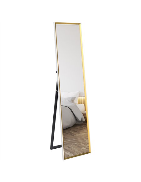 HOMCOM Dual-Colour Full Length Mirror, 37 x 157cm, White, 831-865V80WT - pic 133004 | FastDaddyshop