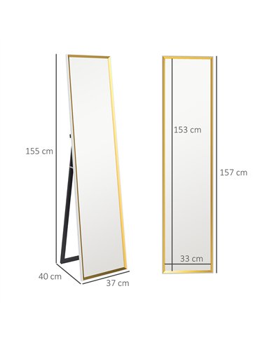 HOMCOM Dual-Colour Full Length...