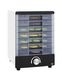 HOMCOM 7-Tray Adjustable Food Dehydrator 800-229V70WT -...