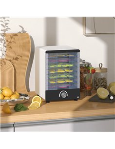 HOMCOM 7-Tray Adjustable Food Dehydrator 800-229V70WT -... 2