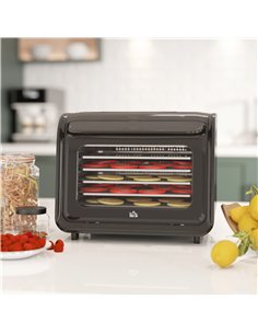 HOMCOM Gourmet Six-Tray Dehydrator 800-231V70BK - Black 2