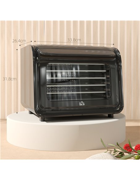 HOMCOM Gourmet Six-Tray Dehydrator 800-231V70BK - Black - pic 133024 | FastDaddyshop
