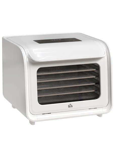 HOMCOM Gourmet Six-Tray Dehydrator 800-231V70WT - White - pic 133031 | FastDaddyshop