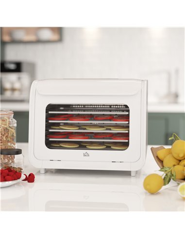 HOMCOM Gourmet Six-Tray Dehydrator...