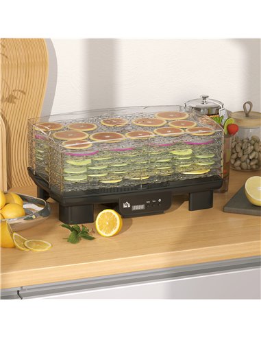 HOMCOM Gourmet Six-Tray Dehydrator...