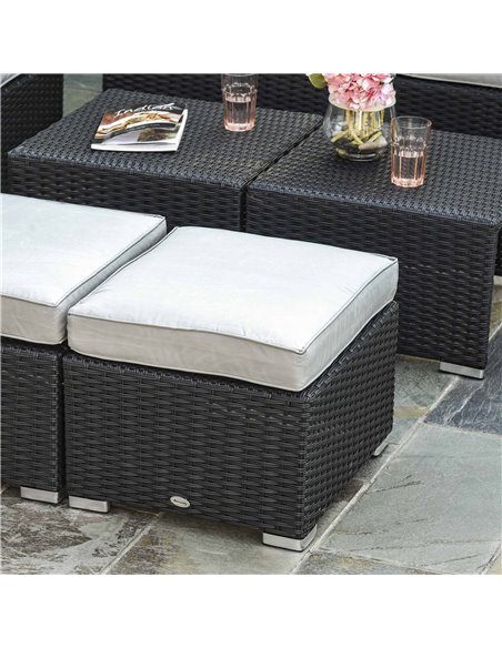 Outsunny 8-Piece Outdoor Rattan Sofa Set with Cushions, Black - pic 13305 | FastDaddyshop