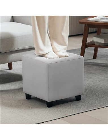 HOMCOM Lux Velvet Ottoman...