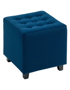 HOMCOM Luxe Velvet Ottoman 838-516V70BU - Blue