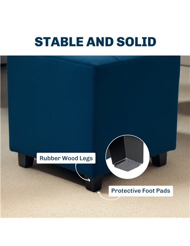 HOMCOM Luxe Velvet Ottoman...
