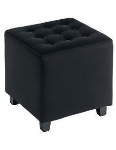 HOMCOM Luxurious Velvet Ottoman 838-516V70CG - Charcoal Grey