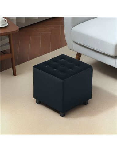 HOMCOM Luxurious Velvet Ottoman...
