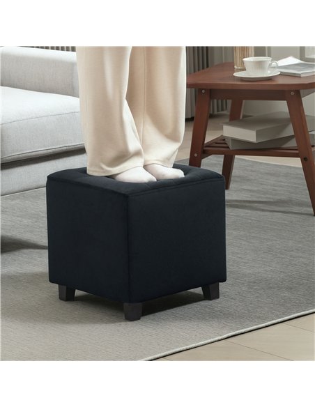HOMCOM Luxurious Velvet Ottoman 838-516V70CG - Charcoal Grey - pic 133075 | FastDaddyshop