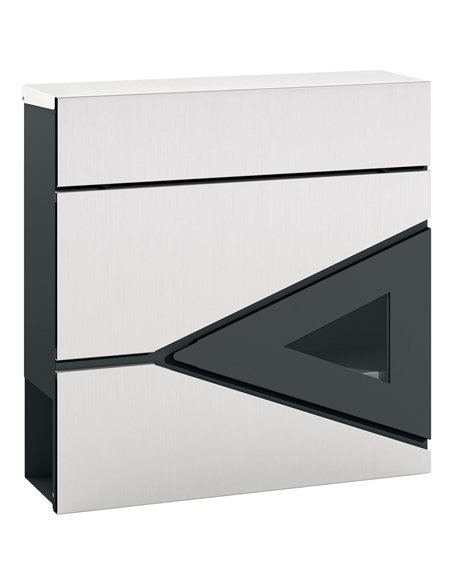 HOMCOM Modern Galvanised Steel Wall Post Box, Silver, B80-018V00SR - pic 133094 | FastDaddyshop