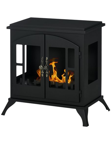 HOMCOM Vintage Ethanol Fireplace Stove, Black - 820-361V00BK - pic 133112 | FastDaddyshop