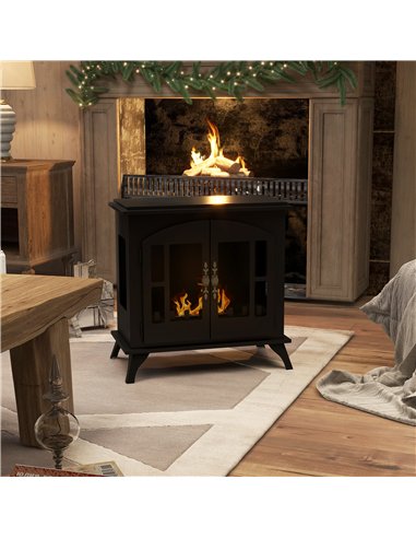 HOMCOM Vintage Ethanol Fireplace...