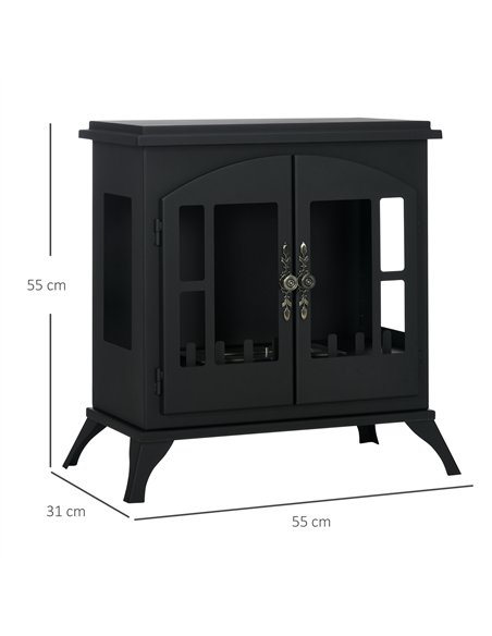 HOMCOM Vintage Ethanol Fireplace Stove, Black - 820-361V00BK - pic 133114 | FastDaddyshop