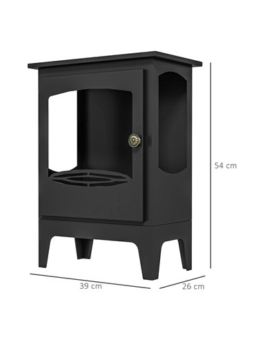 HOMCOM Vintage Steel Bioethanol...
