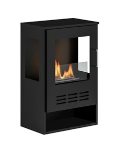 HOMCOM Freestanding Bioethanol Fireplace Stove, 27 Inch,...