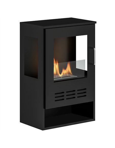 HOMCOM Freestanding Bioethanol Fireplace Stove, 27 Inch, Black, 820-431V00BK - pic 133139 | FastDaddyshop