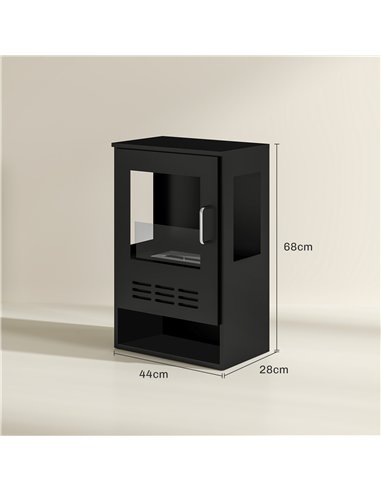 HOMCOM Freestanding Bioethanol...