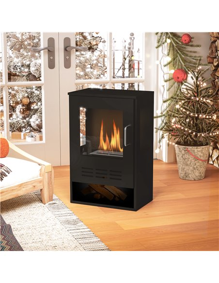 HOMCOM Freestanding Bioethanol Fireplace Stove, 27 Inch, Black, 820-431V00BK - pic 133147 | FastDaddyshop