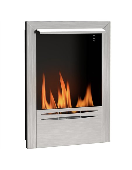 HOMCOM Bioethanol Fireplace Insert, 0.9L, 3.3hr Burn, Silver 820-433V00SR - pic 133148 | FastDaddyshop