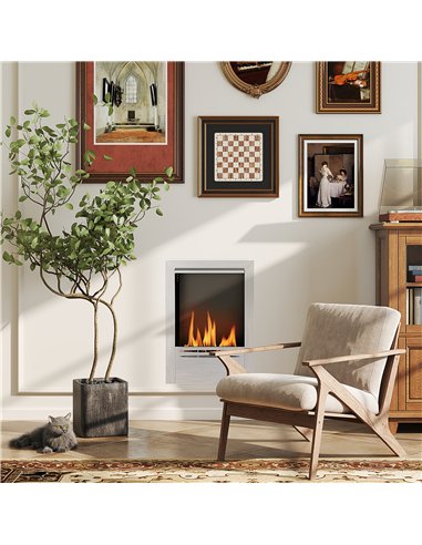 HOMCOM Bioethanol Fireplace Insert,...