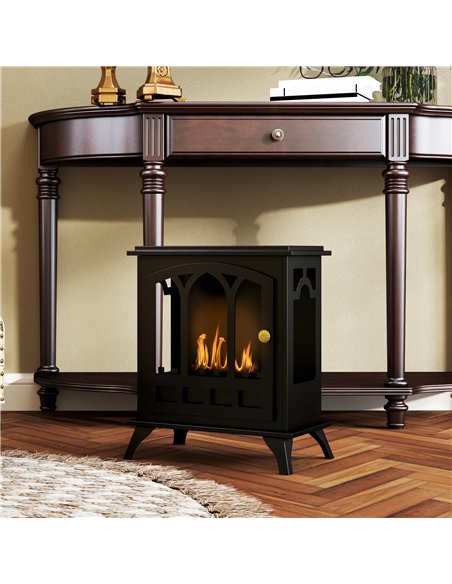 HOMCOM Freestanding Bioethanol Fireplace Stove, 21 Inch, Black, 820-434V00BK - pic 133158 | FastDaddyshop