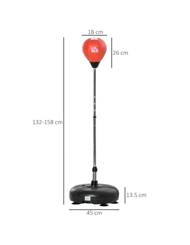 HOMCOM Adjustable Boxing Set with...