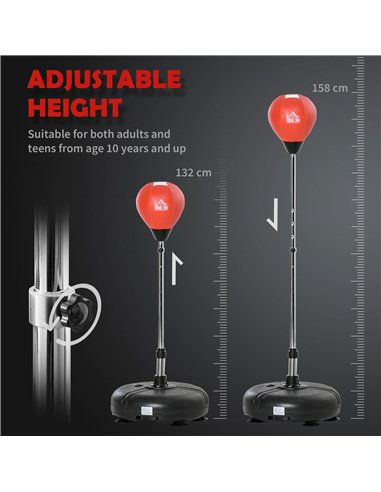HOMCOM Adjustable Boxing Set with...