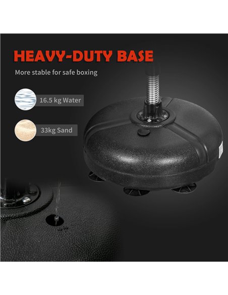 HOMCOM Adjustable Boxing Set with Stand, Red - A91-192RD - pic 133172 | FastDaddyshop