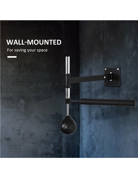 HOMCOM Adjustable Wall Mount Speed Bag, Black, A91-197 - pic 133179 | FastDaddyshop