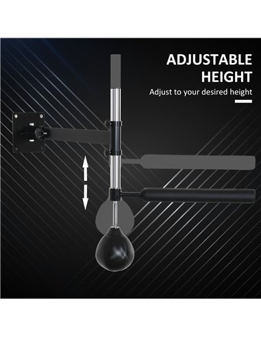 HOMCOM Adjustable Wall Mount Speed...
