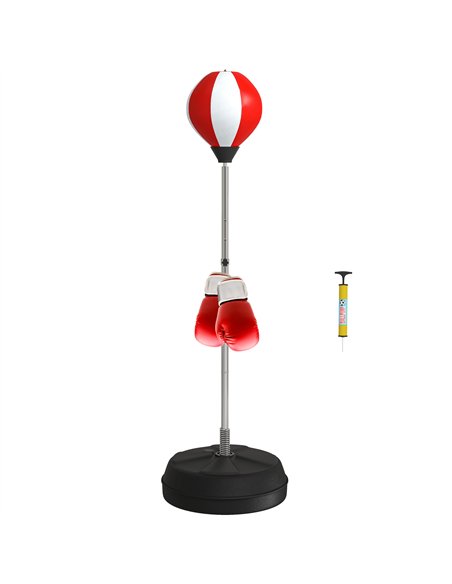 HOMCOM Adjustable Free Standing Boxing Set, Red - A91-059V01RD - pic 133184 | FastDaddyshop