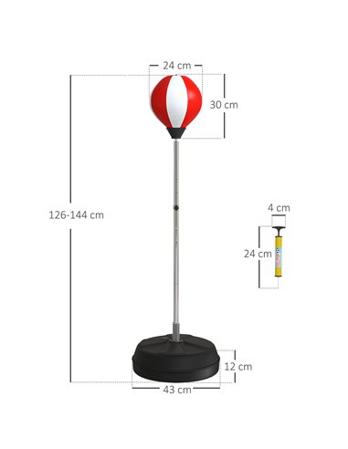 HOMCOM Adjustable Free Standing...