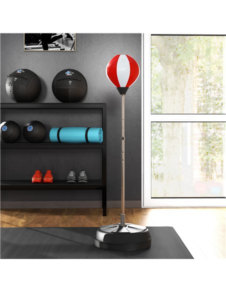 HOMCOM Adjustable Free Standing Boxing Set, Red - A91-059V01RD - pic 133191 | FastDaddyshop