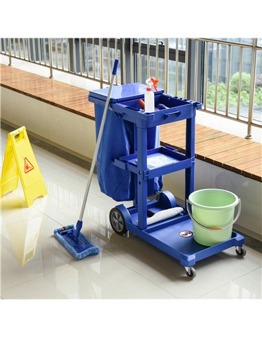 HOMCOM Professional Cleaning Cart...