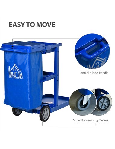 HOMCOM Professional Cleaning Cart...