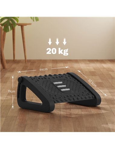 HOMCOM Adjustable Massage Footrest...