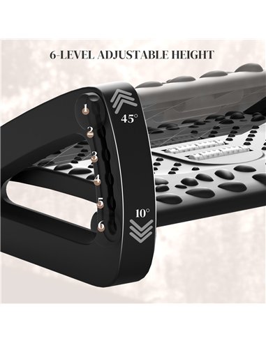 HOMCOM Adjustable Massage Footrest...