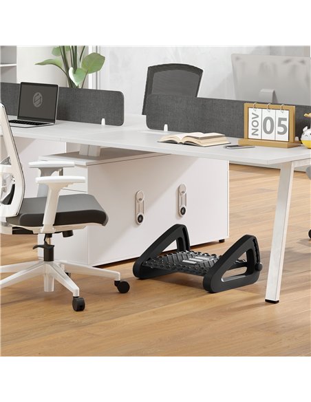 HOMCOM Adjustable Massage Footrest 10°-45° - Black 922-011V00BK - pic 133210 | FastDaddyshop